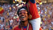 Lamine Yamal's Emotional Victory Celebration with His Younger Brother ❤️🏆 | AI Fan Recreation ⚽