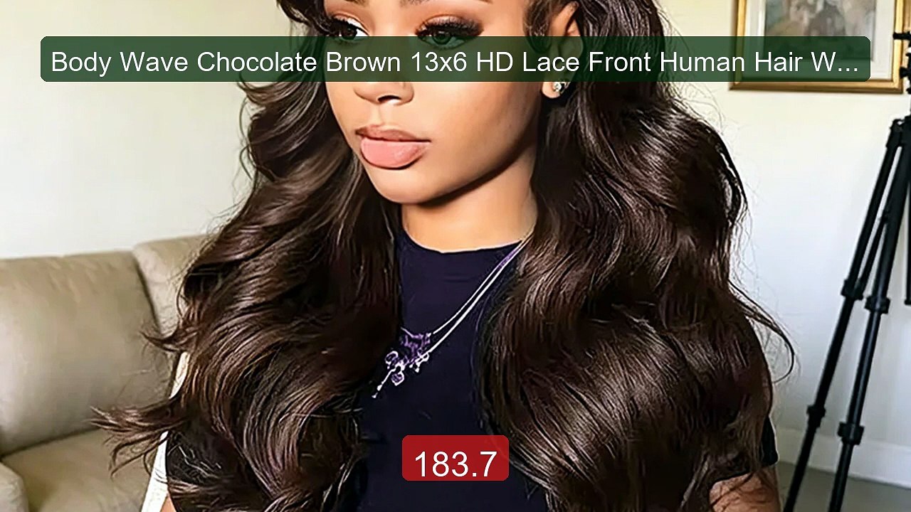 Body Wave Chocolate Brown 13x6 HD Lace Front Human Hair Wig... -- Top Pick 2026 | Unbeatable Price!