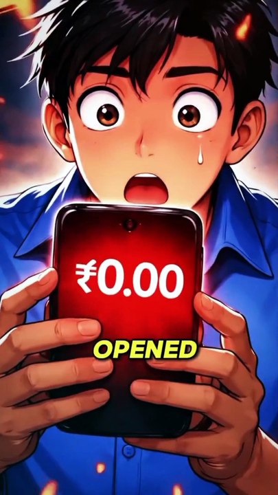 He Opened His Bank App — ₹0.00