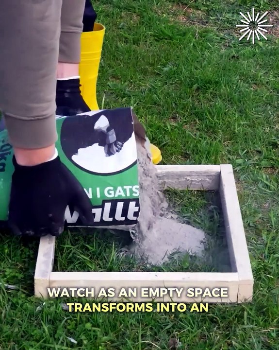 DIY Paver patio for a special yard!