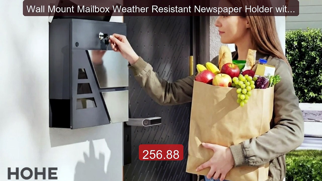 Wall Mount Mailbox Weather Resistant Newspaper Holder with 2 K... -- Best Buy 2026 | Great Quality!