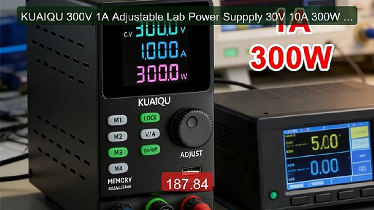 KUAIQU 300V 1A Adjustable Lab Power Suppply 30V 10A 300W M1~M4... -- Hot Deal 2026 | Limited Offer!