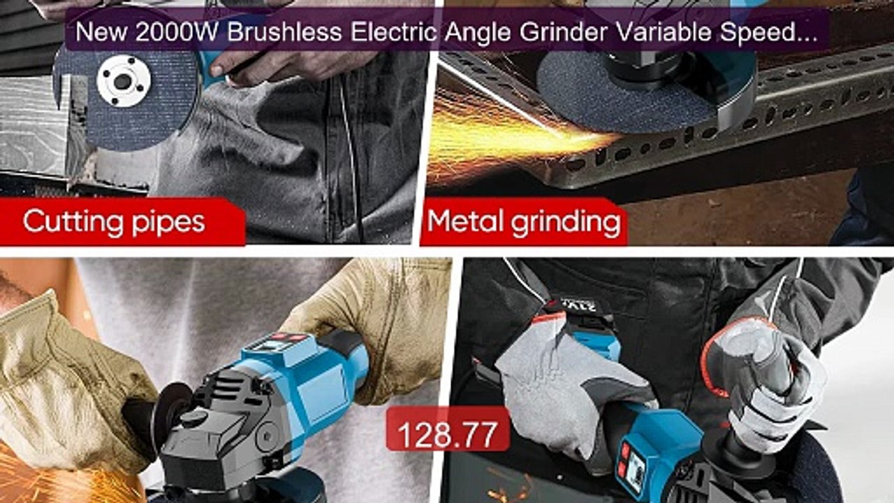 New 2000W Brushless Electric Angle Grinder Variable Speed Grinder C... -- Top Rated 2026 | Buy Now!