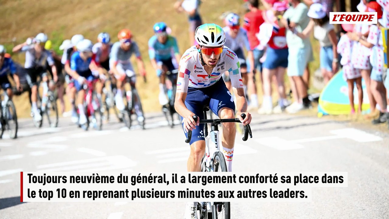 Dans la bonne échappée, Jordan Jegat (TotalEnergies) conforte sa place dans le top 10 - Cyclisme - Tour de France 2026