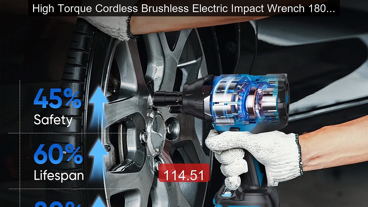 High Torque Cordless Brushless Electric Impact Wrench 1800N.M... -- Amazing Value 2026 | Must Have!