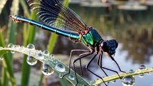Damselfly : The delicate flyer dancing gracefully above the water