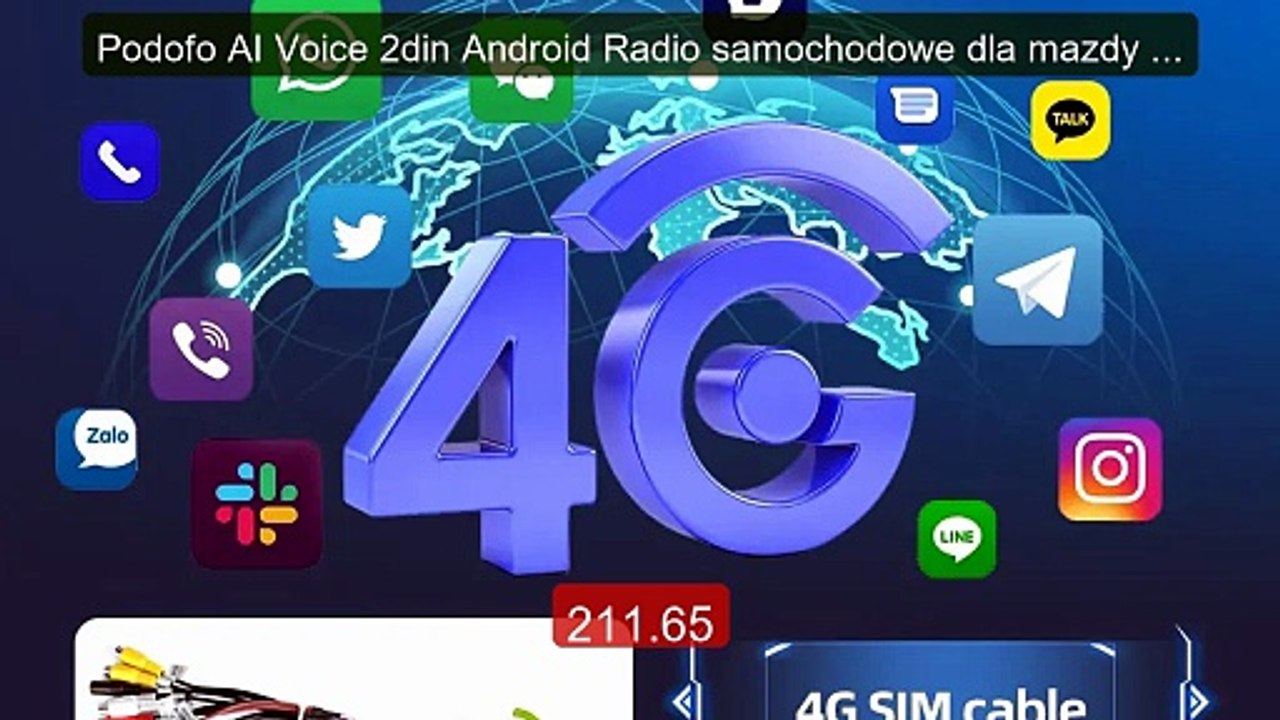 Podofo AI Voice 2din Android Radio samochodowe dla mazdy 5 200... -- Hot Deal 2026 | Limited Offer!
