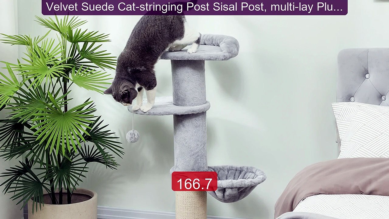 Velvet Suede Cat-stringing Post Sisal Post, multi-lay Plush f... -- Amazing Value 2026 | Must Have!