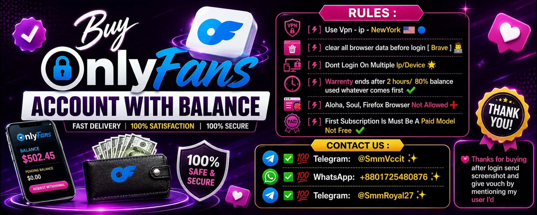 Buy Onlyfans Account With Balance - SmmRealHero