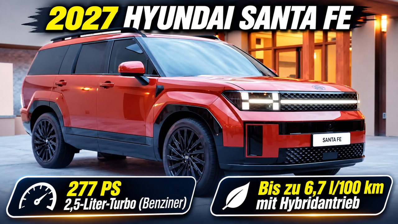 2027 Hyundai Santa Fe Carry-over: Preise, Motoren und Ausstattung