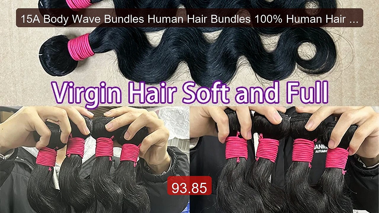 15A Body Wave Bundles Human Hair Bundles 100% Human Hair Weaves 12... -- Best Deal 2026 | Shop Now!