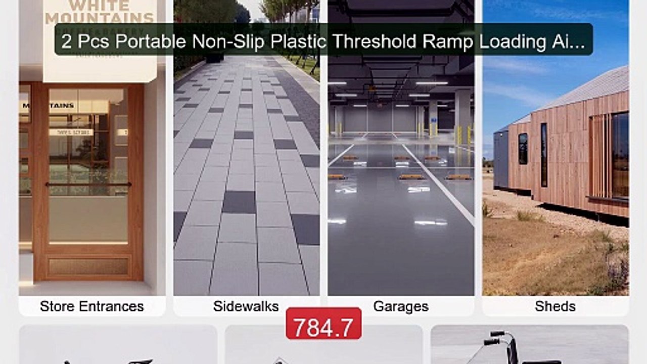 2 Pcs Portable Non-Slip Plastic Threshold Ramp Loading Aid ... -- Top Pick 2026 | Unbeatable Price!