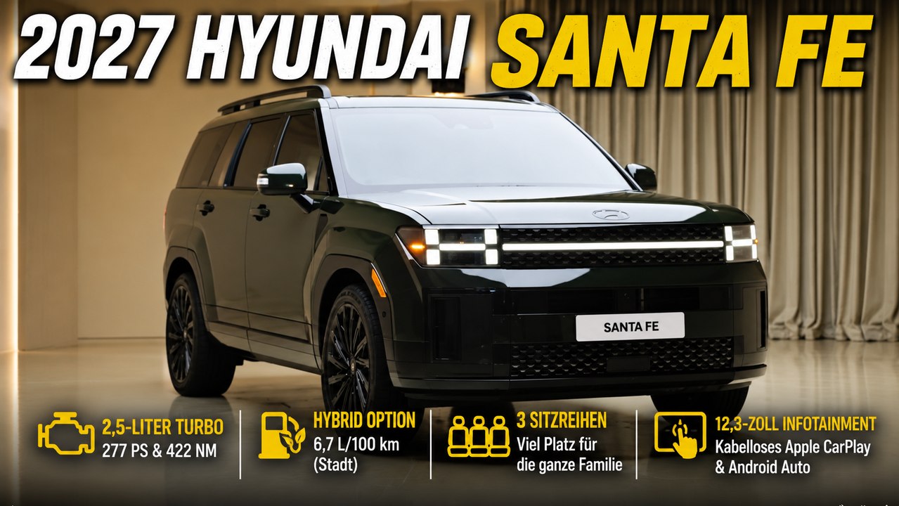 2027 Hyundai Santa Fe Carry-Over: Lohnt sich das Update?