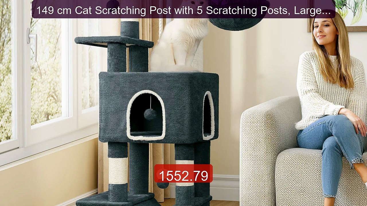 149 cm Cat Scratching Post with 5 Scratching Posts, Large P... -- Top Pick 2026 | Unbeatable Price!