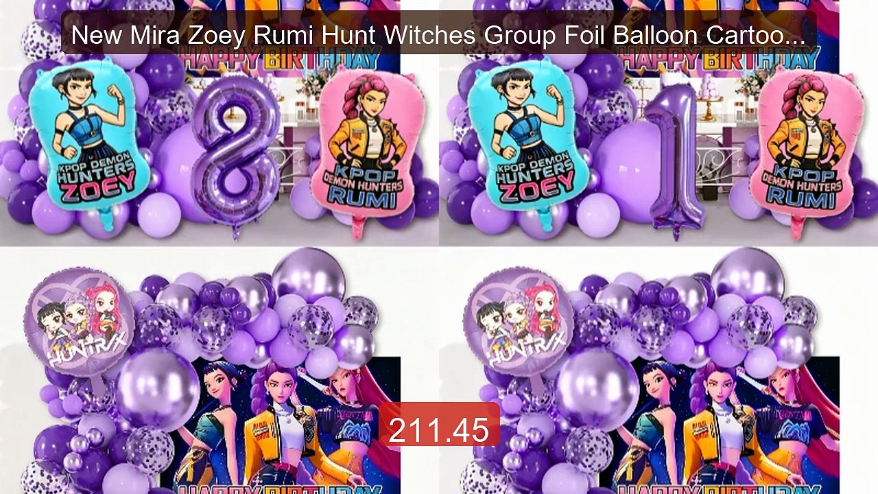 New Mira Zoey Rumi Hunt Witches Group Foil Balloon Cartoon Wit... -- Best Buy 2026 | Great Quality!