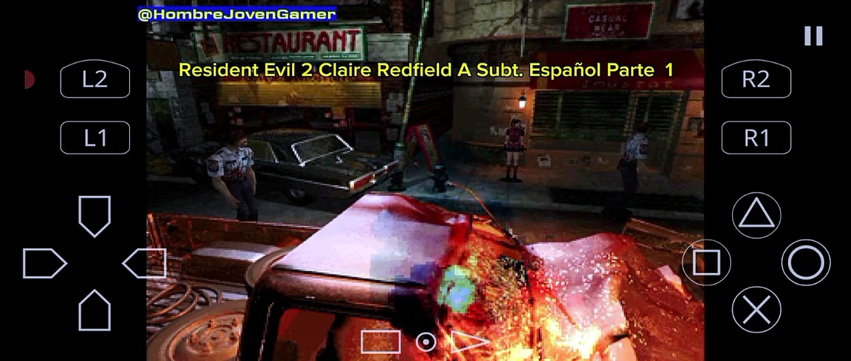 Resident Evil 2 Claire Redfield A Subt. Español Parte 1 DuckStation Android