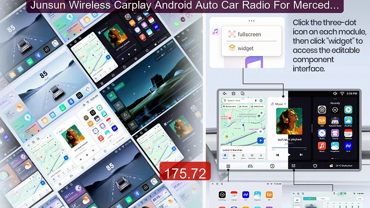 Junsun Wireless Carplay Android Auto Car Radio For Mercedes Be... -- Best Buy 2026 | Great Quality!