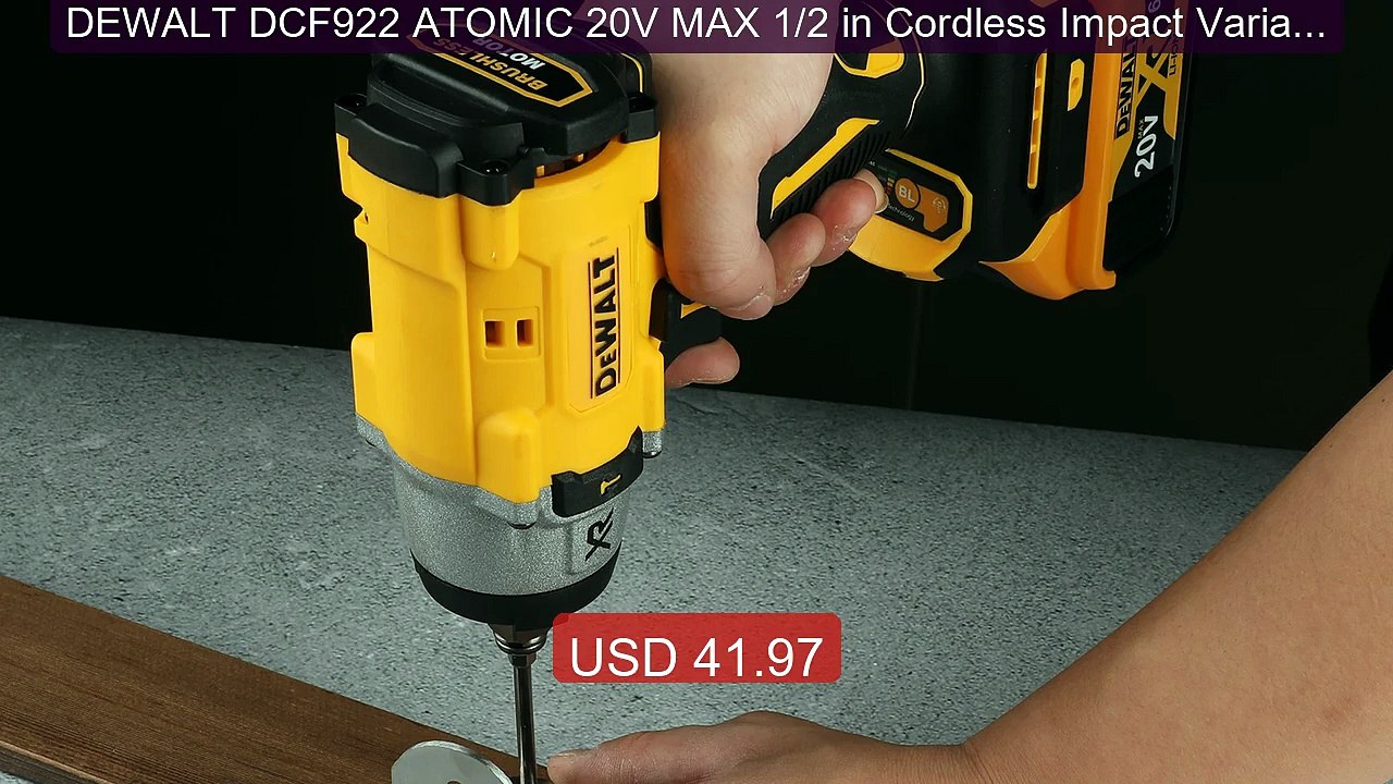 DEWALT DCF922 ATOMIC 20V MAX 1/2 in Cordless Impact Variabl... -- Top Pick 2026 | Unbeatable Price!