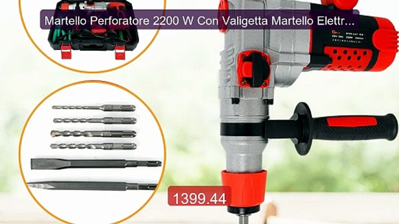 Martello Perforatore 2200 W Con Valigetta Martello Elettrico ... -- Amazing Value 2026 | Must Have!