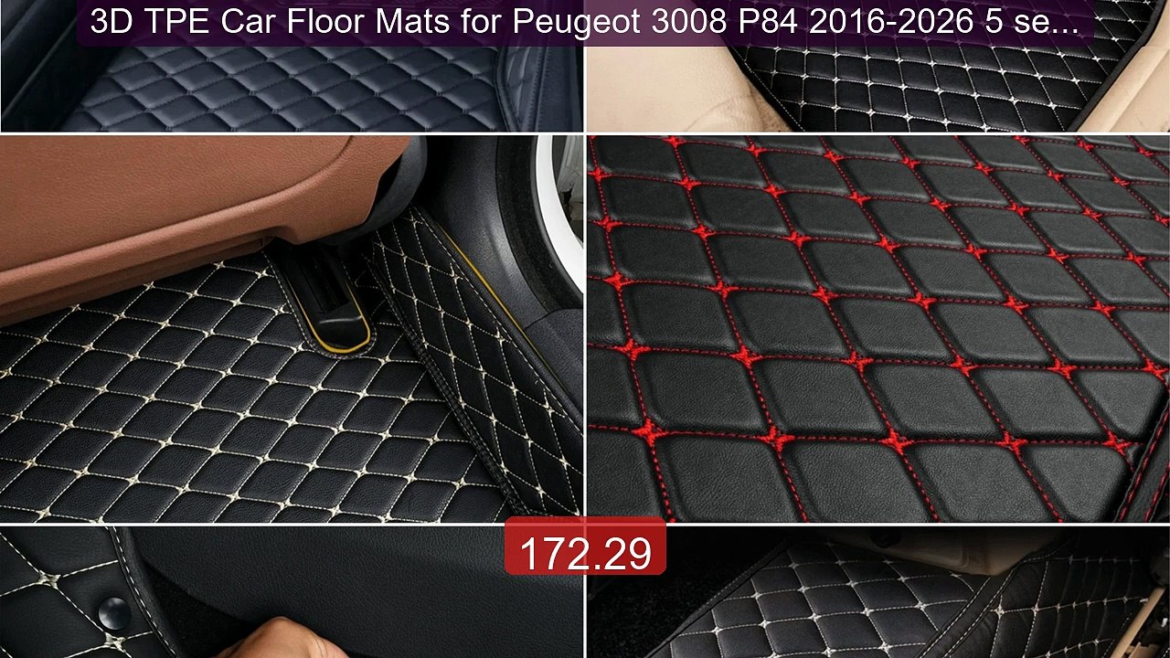 3D TPE Car Floor Mats for Peugeot 3008 P84 2016-2026 5 seats Waterp... -- Top Rated 2026 | Buy Now!