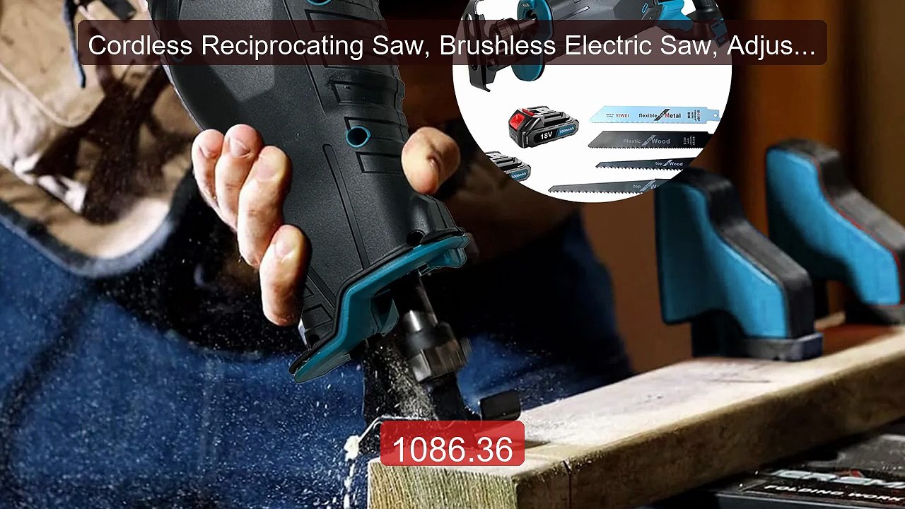 Cordless Reciprocating Saw, Brushless Electric Saw, Adjustable Spe... -- Best Deal 2026 | Shop Now!