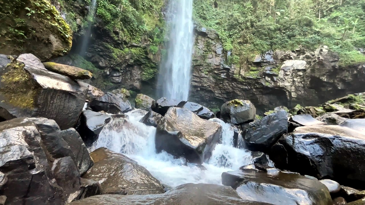 River Below the Waterfall 🌊  10 Hours of Authentic Flowing Water Sounds for Deep Sleep
