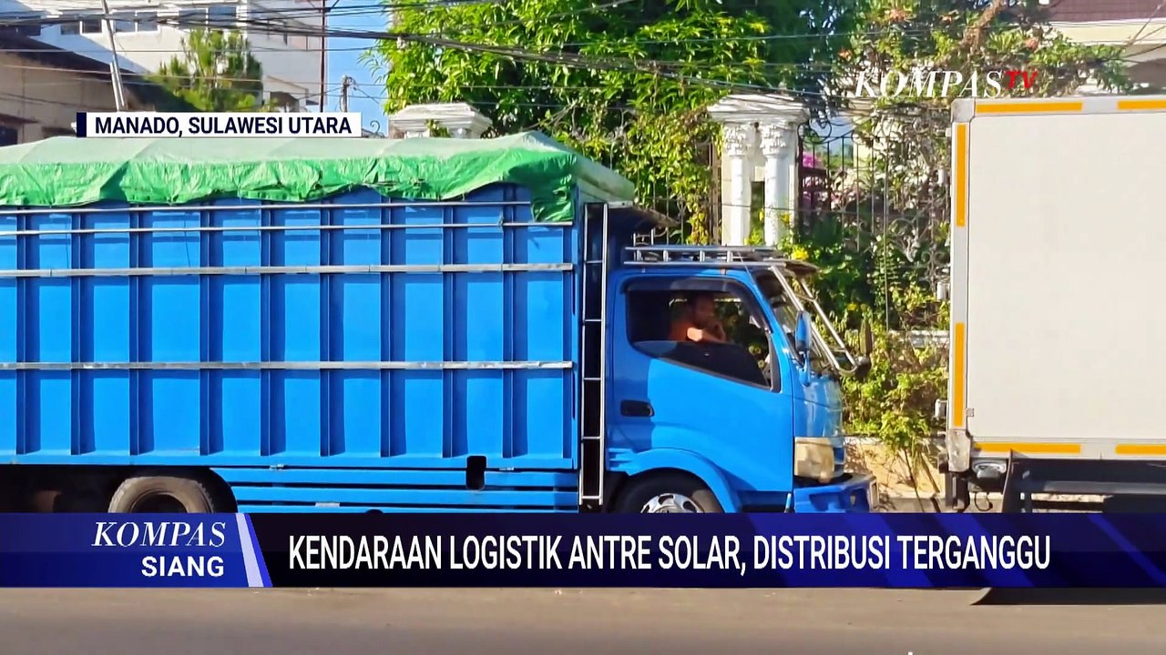 Sopir Truk Keluhkan Antrean Solar di SPBU Manado, Distribusi Logistik Ikut Tertunda | KOMPAS SIANG