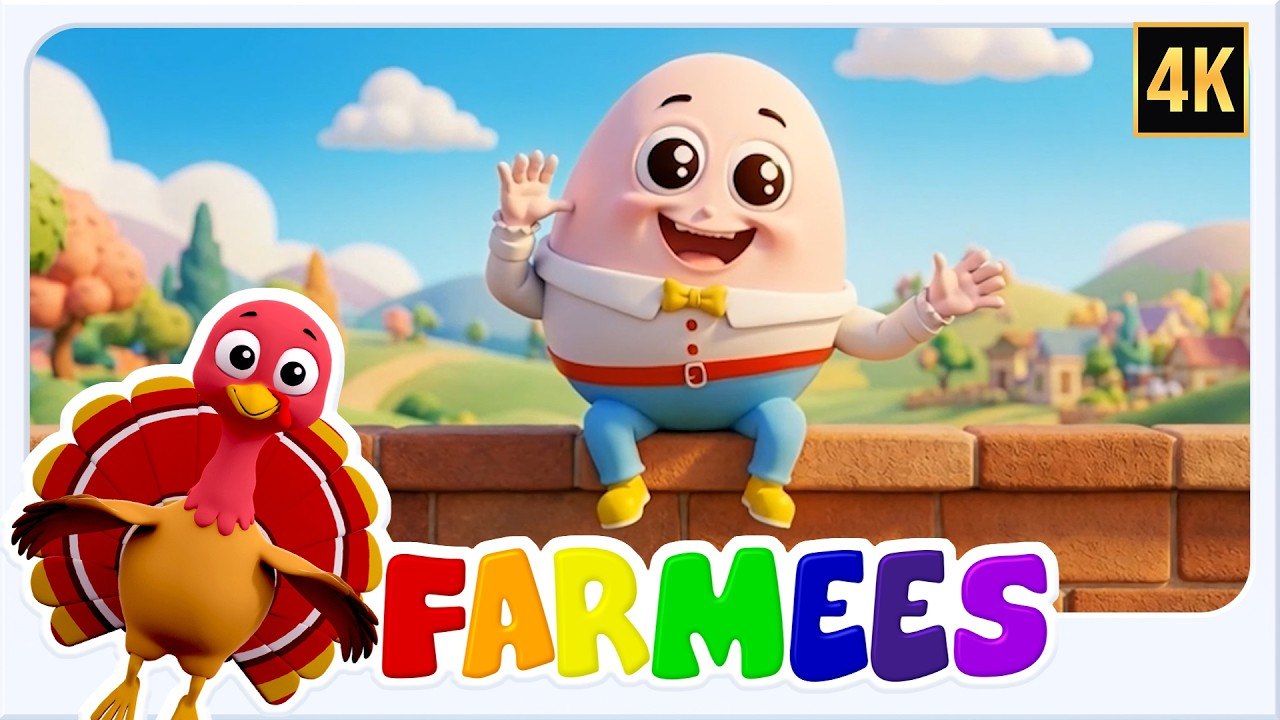 Humpty Dumpty Sat on the Wall | Nursery Rhymes | Kids Songs | Baby Songs | Farmees