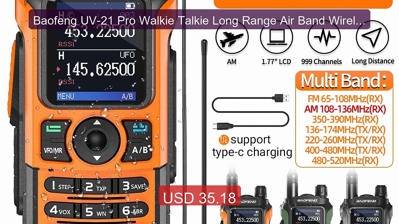 Baofeng UV-21 Pro Walkie Talkie Long Range Air Band Wireless Copy ... -- Best Deal 2026 | Shop Now!