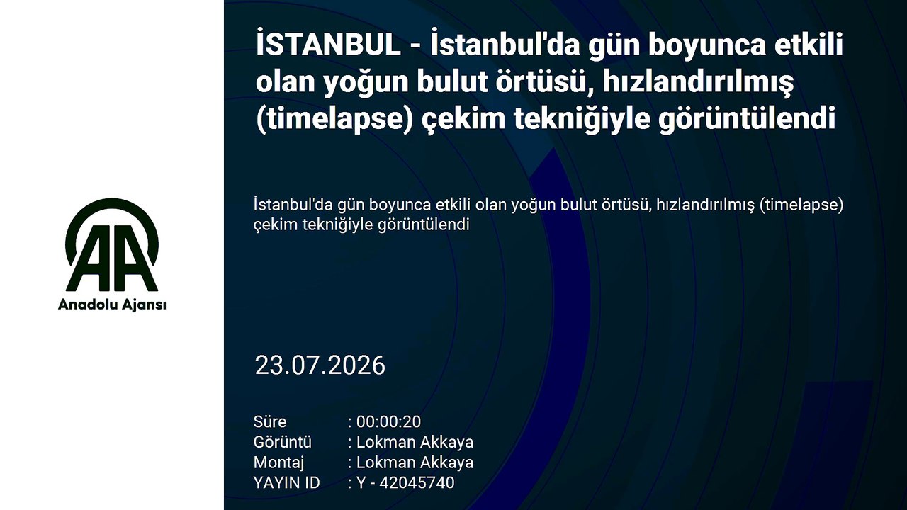 İstanbul’un bulutlarından görsel şölen
