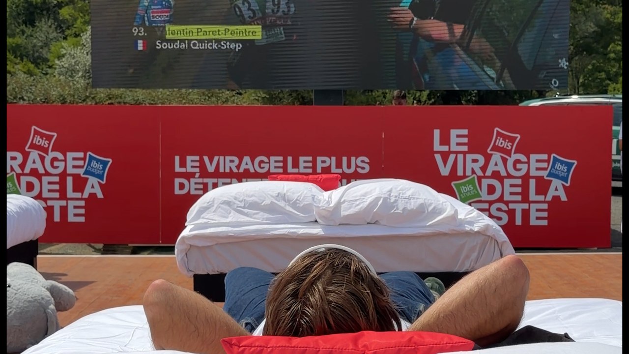 Le meilleur endroit pour faire la sieste devant le Tour de France