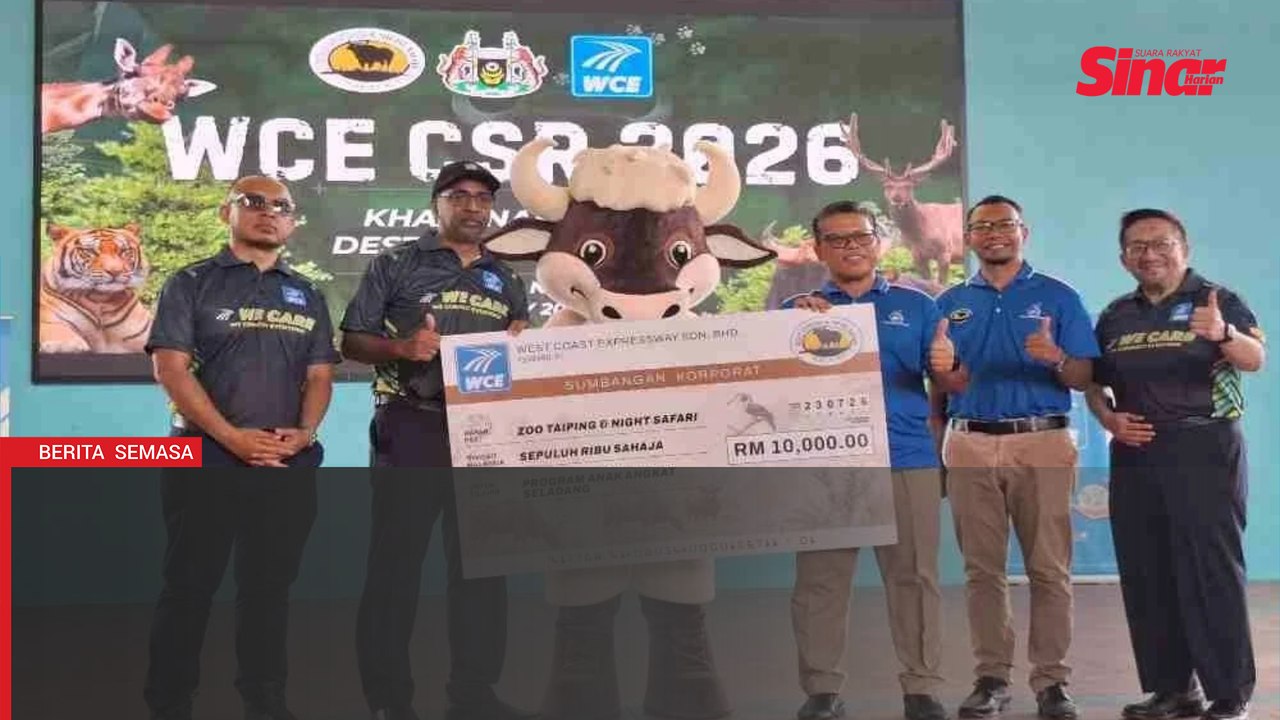 WCE sumbang RM10,000 jaga kebajikan seladang jantan Zoo Taiping