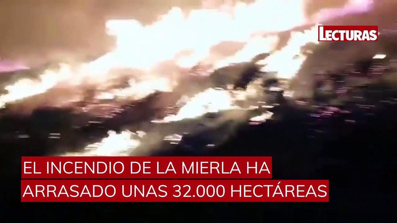 Más de 32.000 hectáreas arrasadas por el incendio de La Mierla