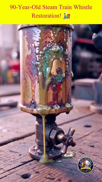 90-Year-Old Steam Train Whistle Restoration! 🚂