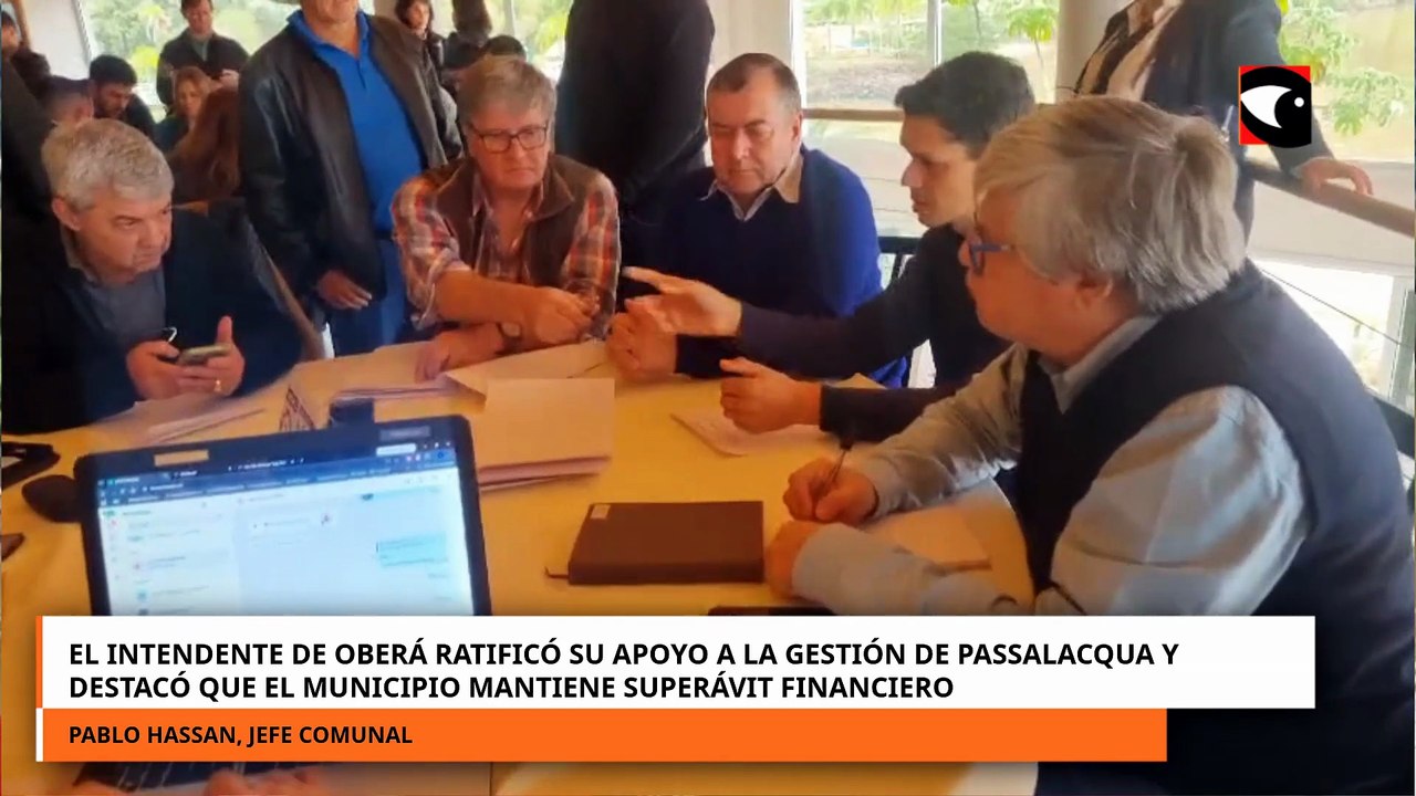 Hassan ratificó su apoyo a la gestión de Passalacqua y destacó que el municipio mantiene superávit
