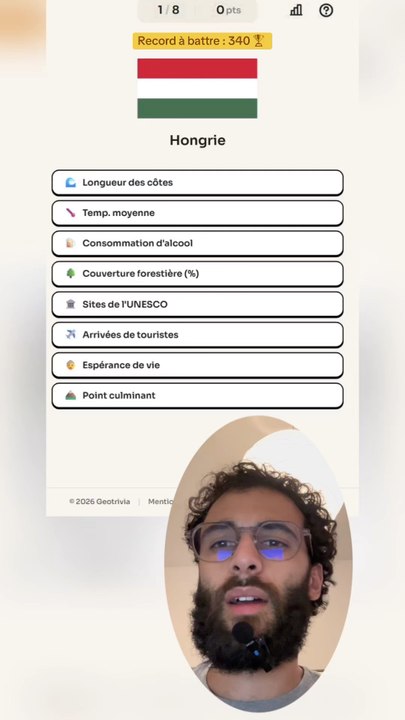 Nouveau record 🥳🥳🥳 #georankle #geographie