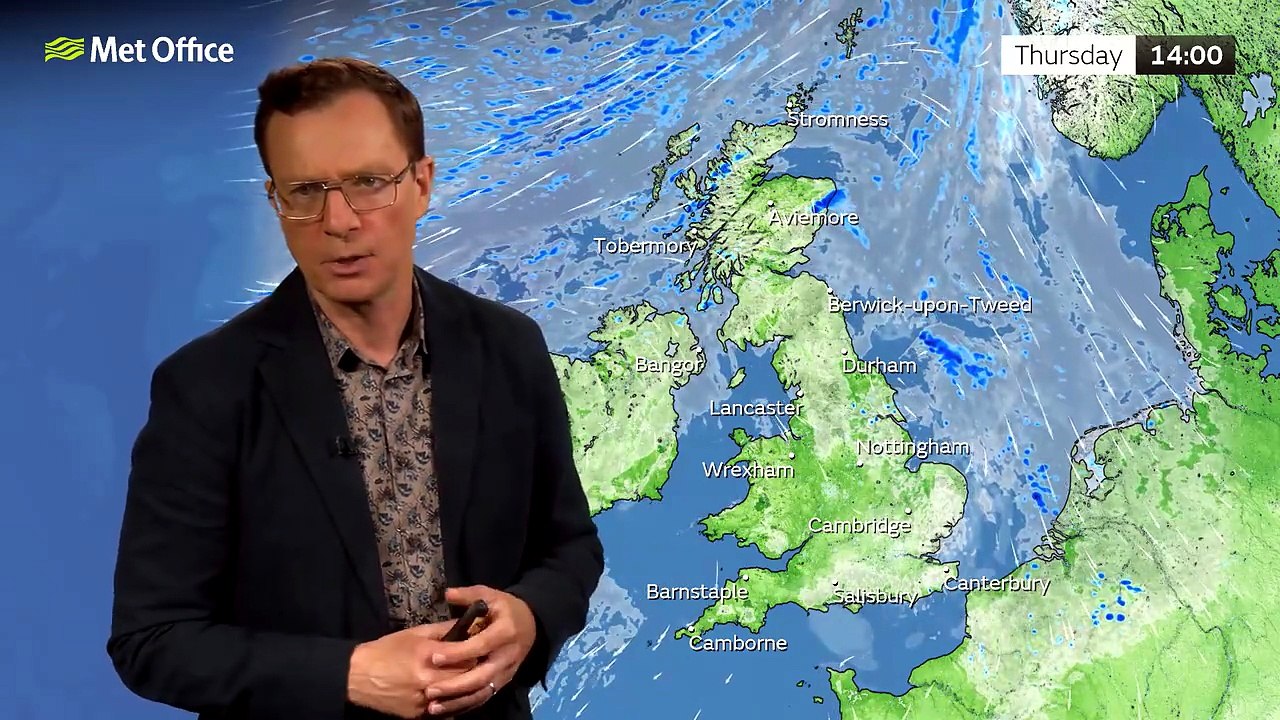 Met Office Thursday Afternoon Weather Forecast 23/07/2026