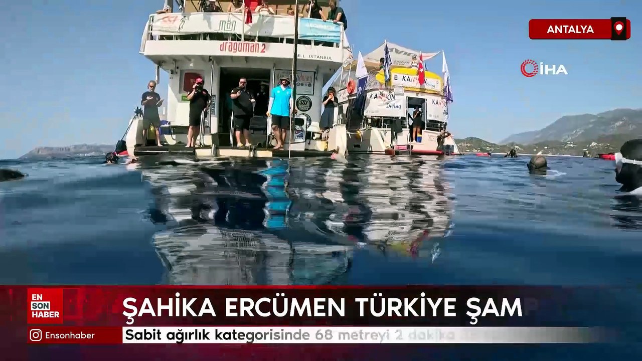 Şahika Ercümen Türkiye şampiyonu oldu: 68 metrelik dalış