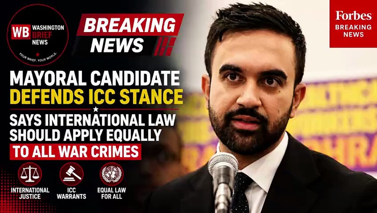 NYC MAYORAL CANDIDATE DEFENDS ICC POSITION ON ISRAEL, HAMAS & WAR CRIMES DURING PRESS Q&A