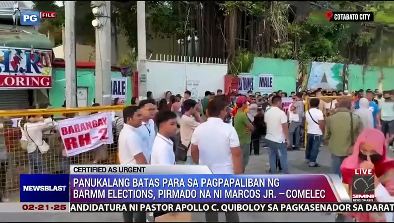 Pinagpaliban ng Malakanyang ang parliamentary election sa Bangsamoro Autonomous Region in Muslim Mindanao [Full Movie]