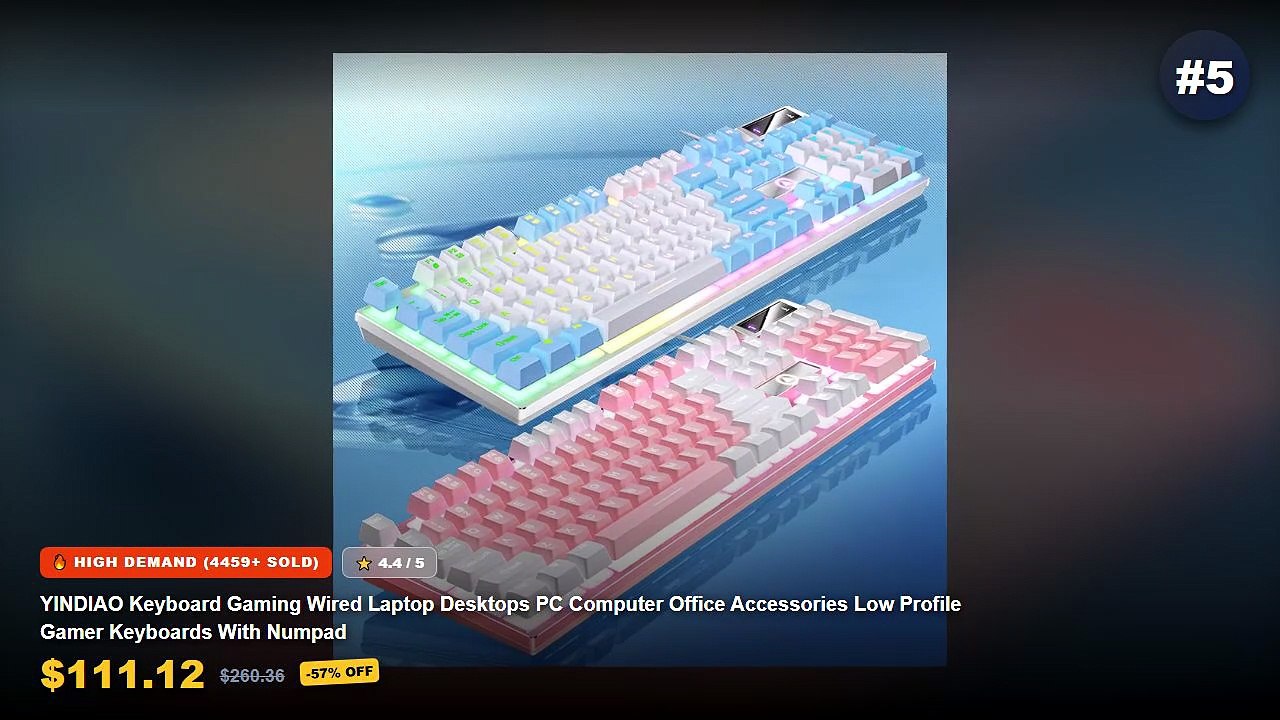 Amazing Compact Mechanical Keyboard You Need To See - YINDIAO Keyboard Gaming Wired Laptop Desktops PC Computer Office A...
