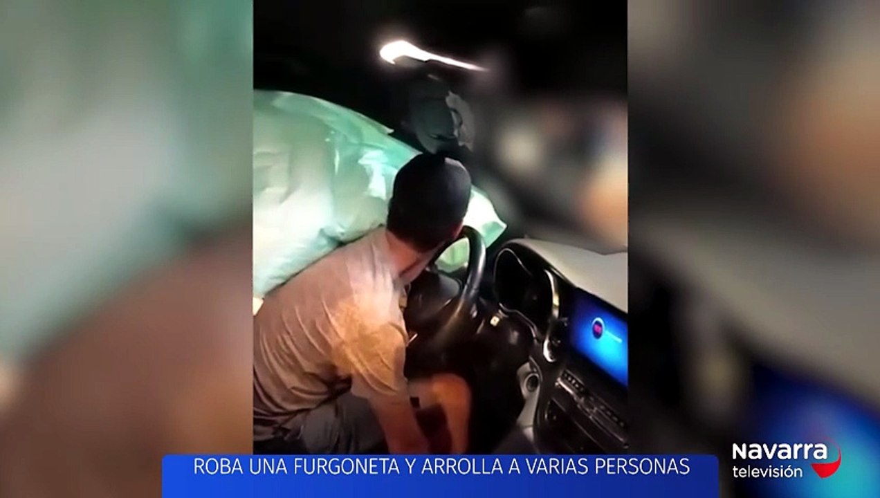 Detenido al robar una furgoneta y arrollar a varias personas