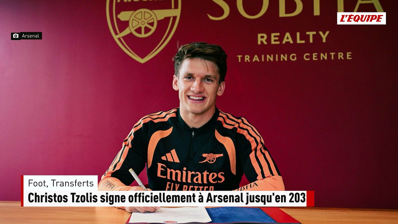 Christos Tzolis signe officiellement à Arsenal jusqu'en 2031 - Foot - Transferts
