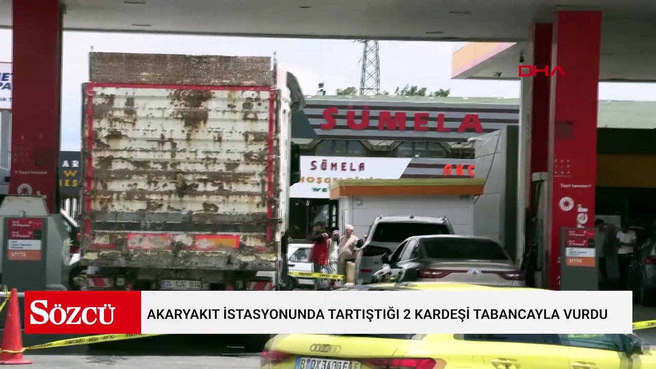 Akaryakıt istasyonunda tartıştığı 2 kardeşi tabancayla vurdu