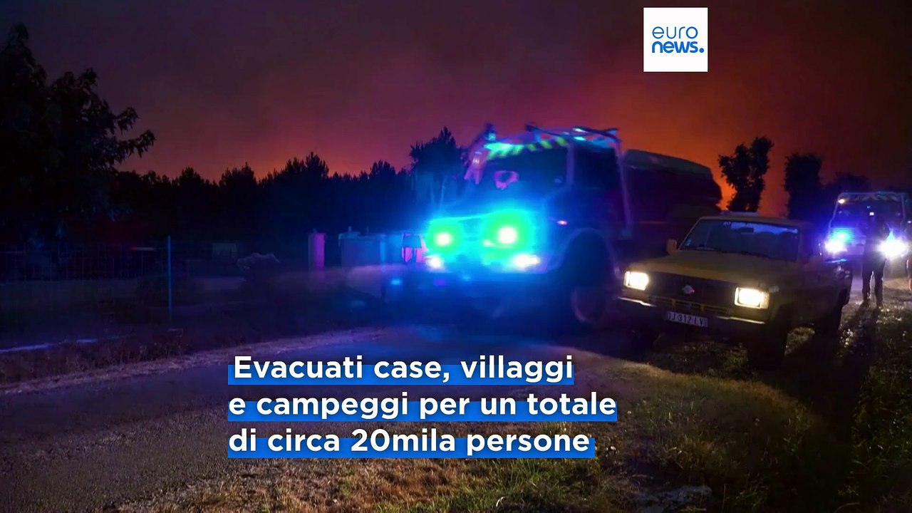 Incendio in Francia alla Gironda, oltre 2.400 ettari distrutti e 20 mila persone evacuate