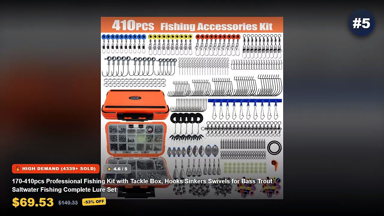 Don't Buy Magnetic Fishing Reel Before Watching This! - 170 410pcs Professional Fishing Kit with Tackle Box, Hooks Sinke...