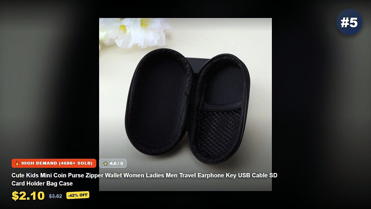 Don't Buy Cable Organizer For Women Before Watching This! - Black Leopard Print EVA Hard Shell Electronics Organizer Sho...