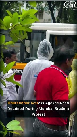Dhurandhar Actress Ayesha Khan Detained During Mumbai Student Protest