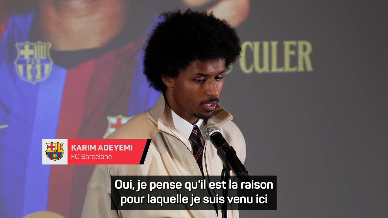 Barcelone - Adeyemi : "Flick est la raison pour laquelle je suis venu ici"