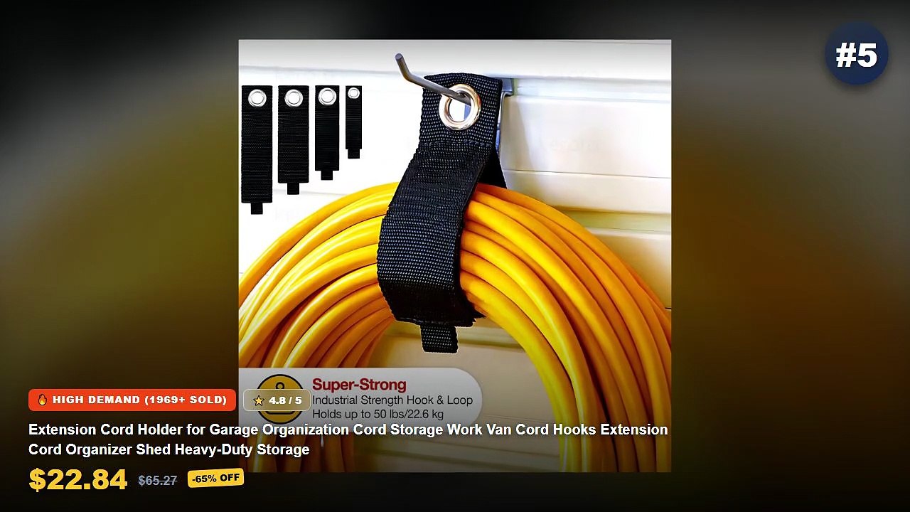 Don't Buy Heavy Duty Cable Organizer Before Watching This! - Extension Cord Holder for Garage Organization Cord Storage ...